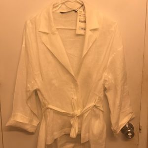 NWT White Zara blouse